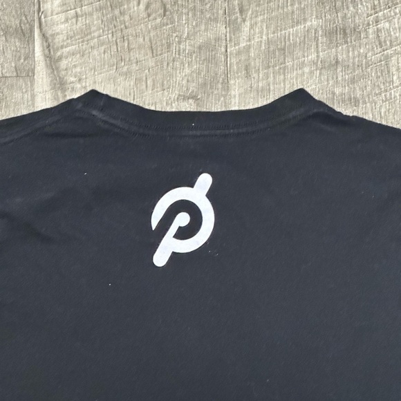 Unisex Peloton Medium Short Sleeve T-Shirt Top Tee Black Bike Workout EUC - Picture 6 of 9